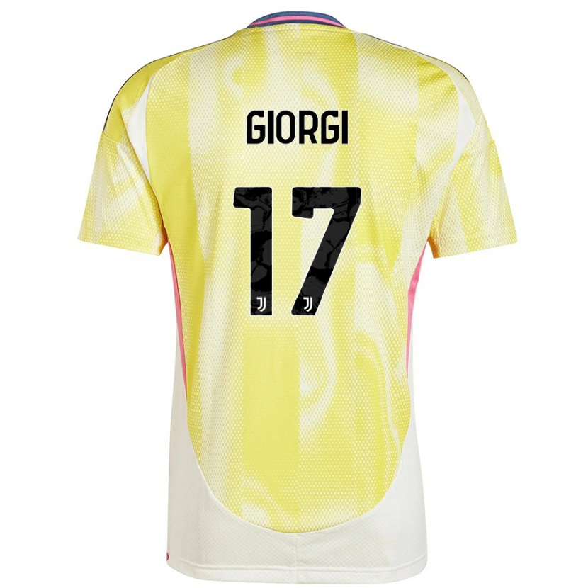 Danxen Mænd Lorenzo Giorgi #17 Solgul Udebane Spillertrøjer 2024/25 Trøje T-Shirt