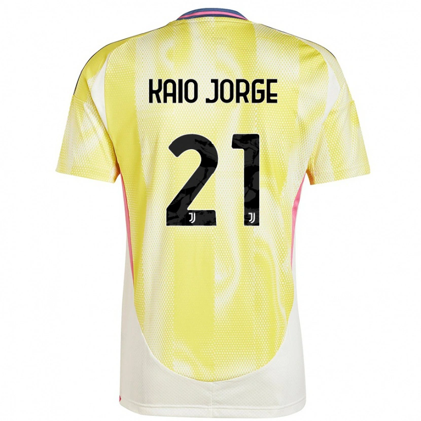 Danxen Mænd Kaio Jorge #21 Solgul Udebane Spillertrøjer 2024/25 Trøje T-Shirt