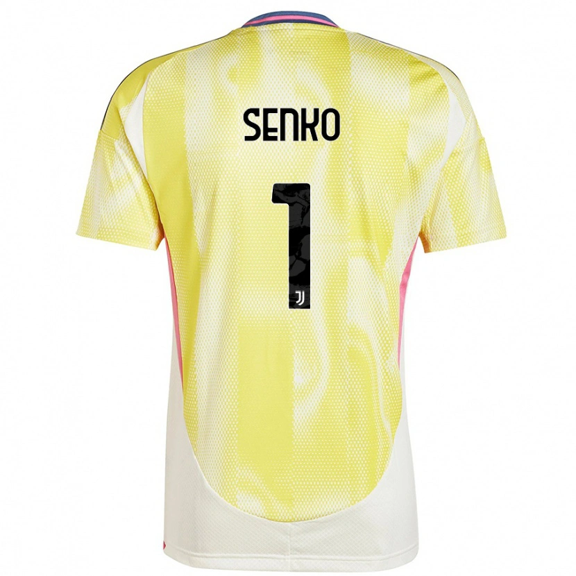 Danxen Mænd Zsombor Senko #1 Solgul Udebane Spillertrøjer 2024/25 Trøje T-Shirt