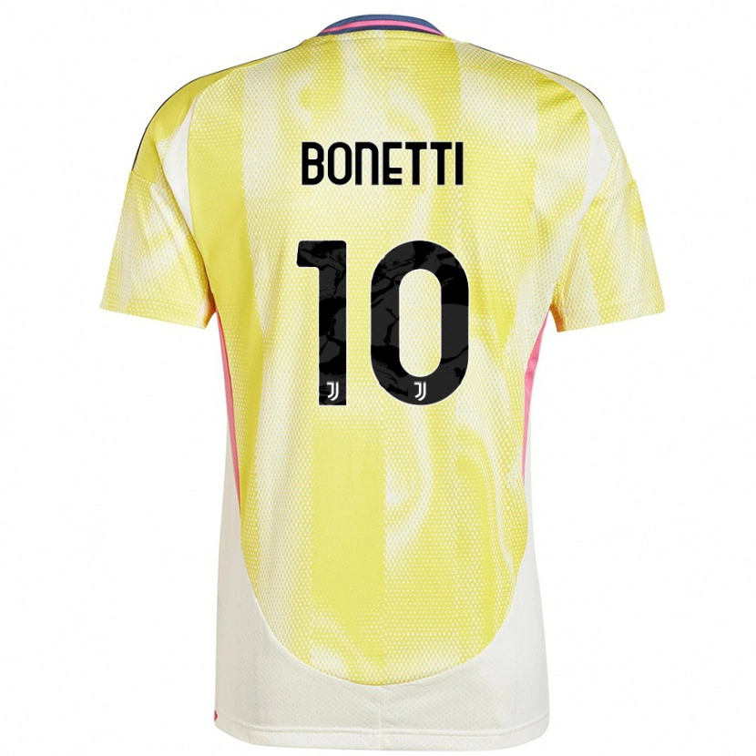 Danxen Mænd Andrea Bonetti #10 Solgul Udebane Spillertrøjer 2024/25 Trøje T-Shirt