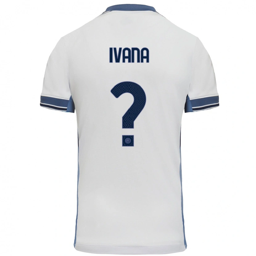 Danxen Mænd Ivana Andrés #0 Hvid Grå Udebane Spillertrøjer 2024/25 Trøje T-Shirt