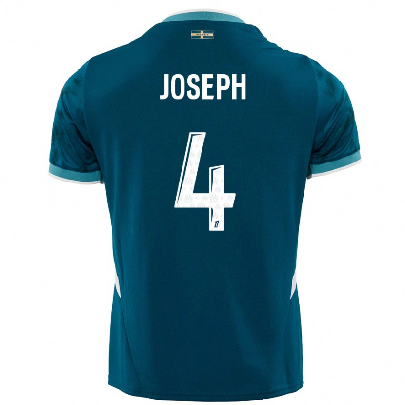 Danxen Mænd Tabita Joseph #4 Turkis Blå Udebane Spillertrøjer 2024/25 Trøje T-Shirt