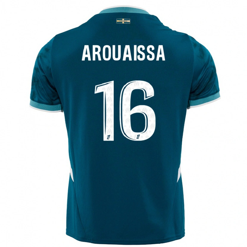 Danxen Mænd Ines Arouaissa #16 Turkis Blå Udebane Spillertrøjer 2024/25 Trøje T-Shirt