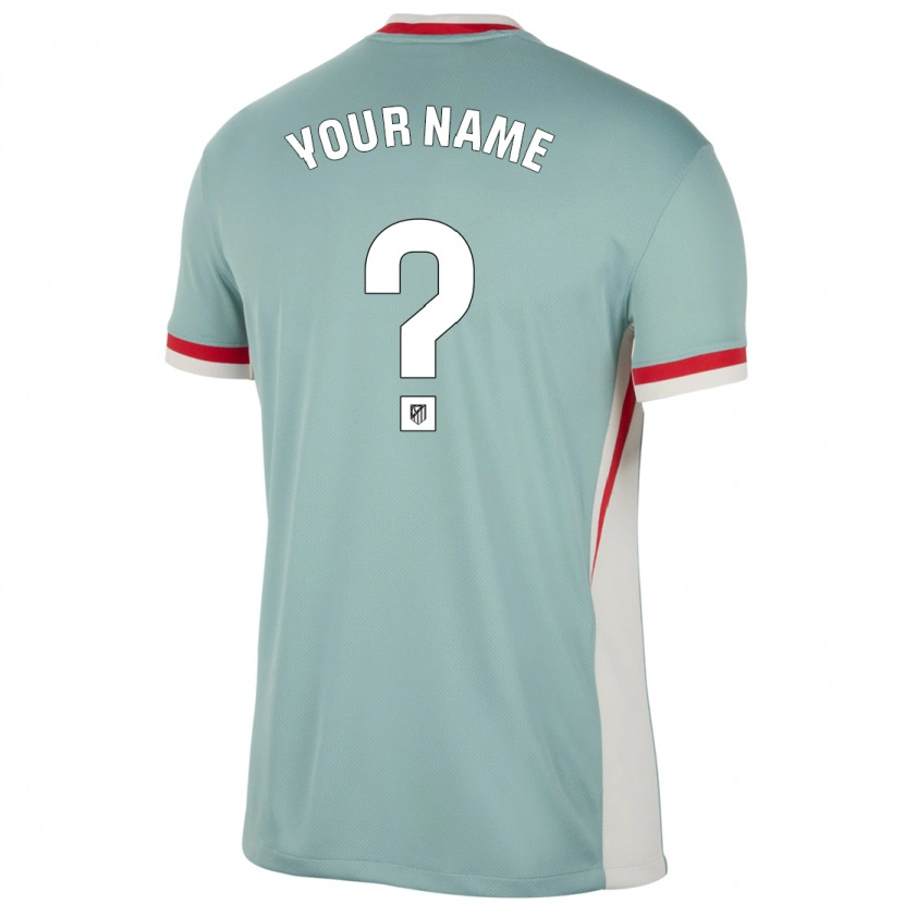 Danxen Mænd Dit Navn #0 Lys Beige Blå Udebane Spillertrøjer 2024/25 Trøje T-Shirt