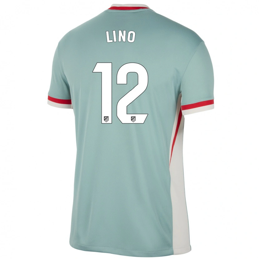Danxen Mænd Samuel Lino #12 Lys Beige Blå Udebane Spillertrøjer 2024/25 Trøje T-Shirt
