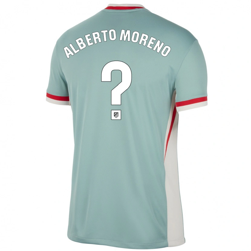 Danxen Mænd Alberto Moreno #0 Lys Beige Blå Udebane Spillertrøjer 2024/25 Trøje T-Shirt