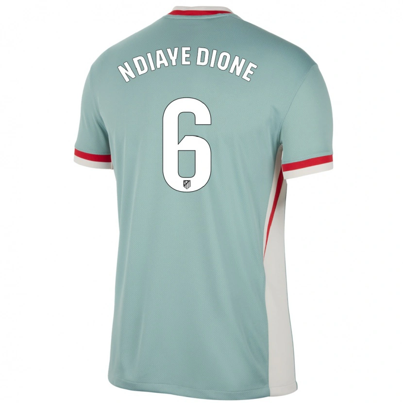 Danxen Mænd Assane Ndiaye Dione #6 Lys Beige Blå Udebane Spillertrøjer 2024/25 Trøje T-Shirt