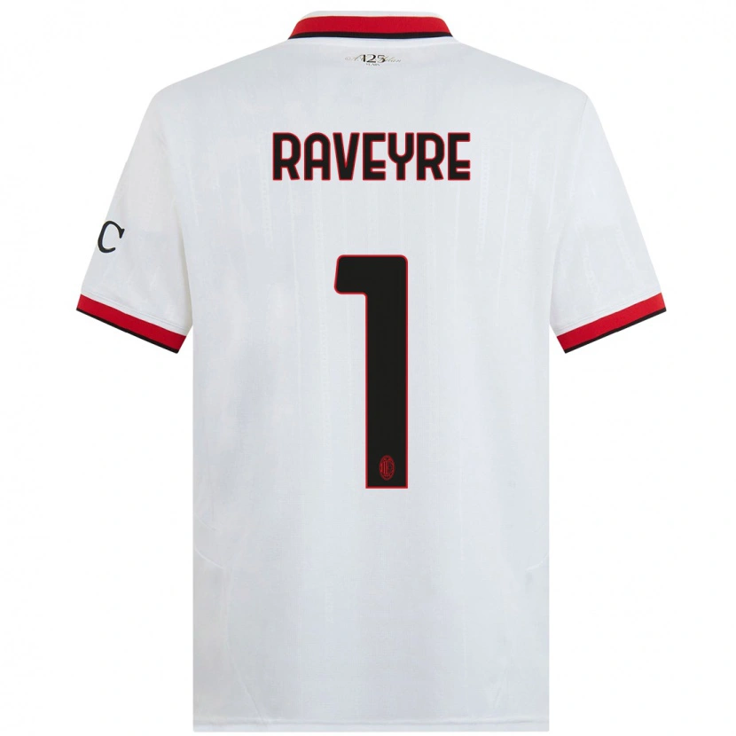 Danxen Mænd Noah Raveyre #1 Hvid Sort Rød Udebane Spillertrøjer 2024/25 Trøje T-Shirt
