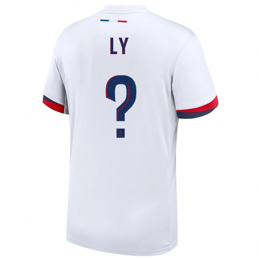 Danxen Mænd Elijah Ly #0 Hvid Blå Rød Udebane Spillertrøjer 2024/25 Trøje T-Shirt