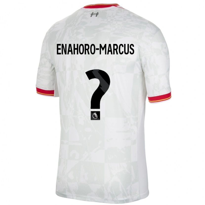 Danxen Mænd Louis Enahoro-Marcus #0 Hvid Rød Sort Tredje Sæt Spillertrøjer 2024/25 Trøje T-Shirt