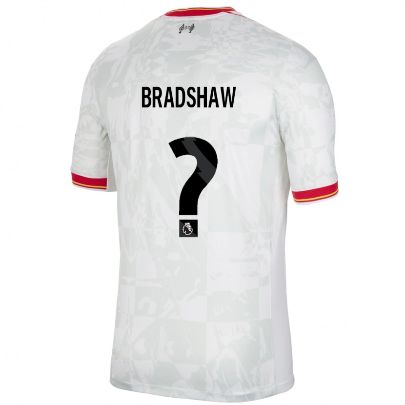 Danxen Mænd Joe Bradshaw #0 Hvid Rød Sort Tredje Sæt Spillertrøjer 2024/25 Trøje T-Shirt
