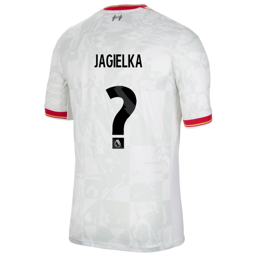 Danxen Mænd Zac Jagielka #0 Hvid Rød Sort Tredje Sæt Spillertrøjer 2024/25 Trøje T-Shirt