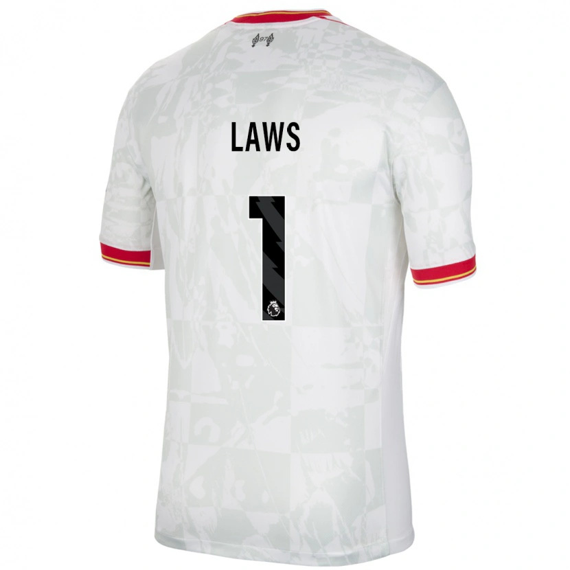 Danxen Mænd Rachael Laws #1 Hvid Rød Sort Tredje Sæt Spillertrøjer 2024/25 Trøje T-Shirt