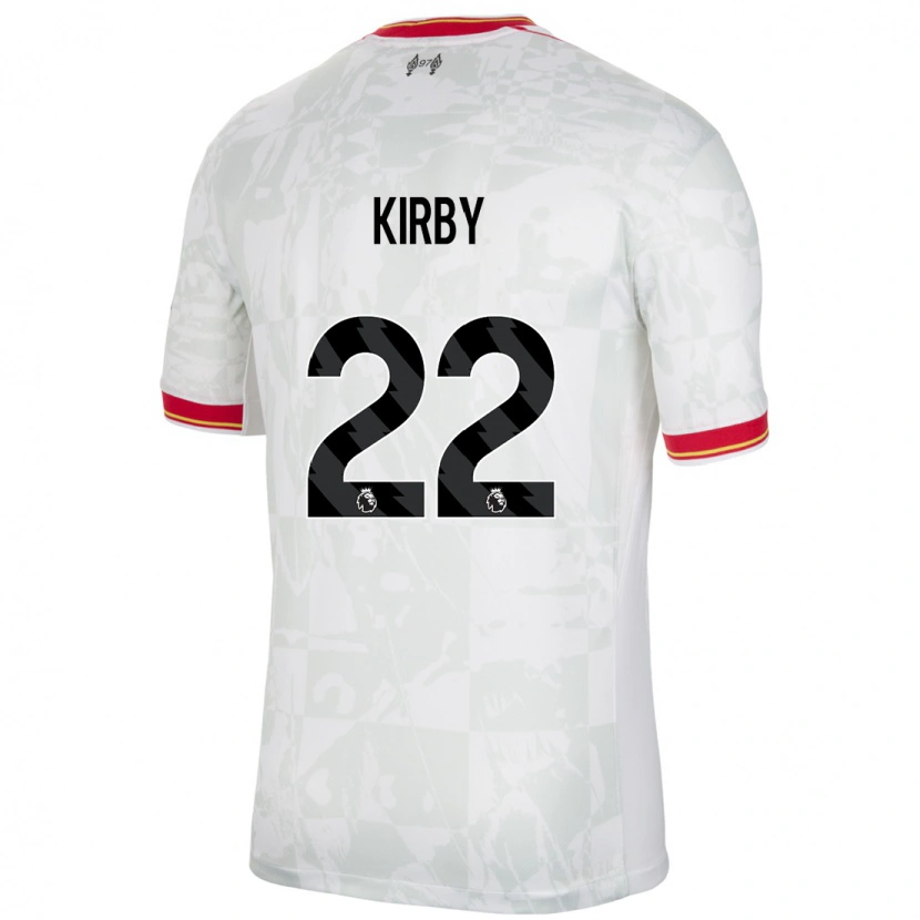 Danxen Mænd Faye Kirby #22 Hvid Rød Sort Tredje Sæt Spillertrøjer 2024/25 Trøje T-Shirt