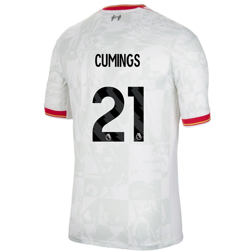 Danxen Mænd Eartha Cumings #21 Hvid Rød Sort Tredje Sæt Spillertrøjer 2024/25 Trøje T-Shirt