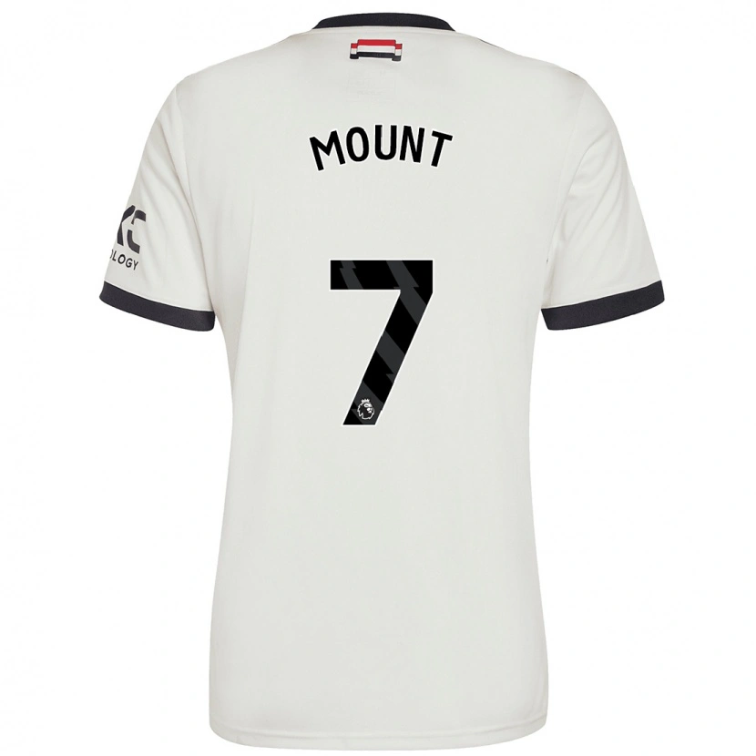 Danxen Mænd Mason Mount #7 Råhvid Tredje Sæt Spillertrøjer 2024/25 Trøje T-Shirt