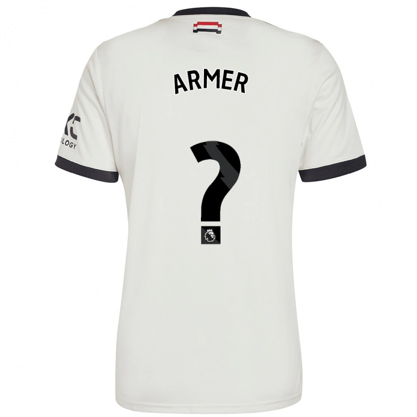 Danxen Mænd Daniel Armer #0 Råhvid Tredje Sæt Spillertrøjer 2024/25 Trøje T-Shirt