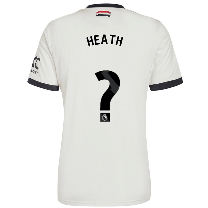 Danxen Mænd Fred Heath #0 Råhvid Tredje Sæt Spillertrøjer 2024/25 Trøje T-Shirt
