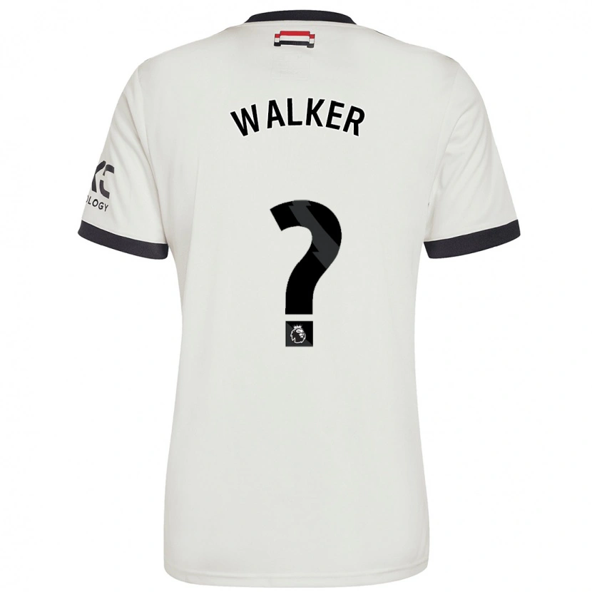 Danxen Mænd Alfie Walker #0 Råhvid Tredje Sæt Spillertrøjer 2024/25 Trøje T-Shirt