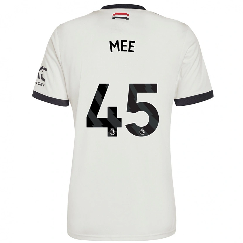 Danxen Mænd Dermot Mee #45 Råhvid Tredje Sæt Spillertrøjer 2024/25 Trøje T-Shirt