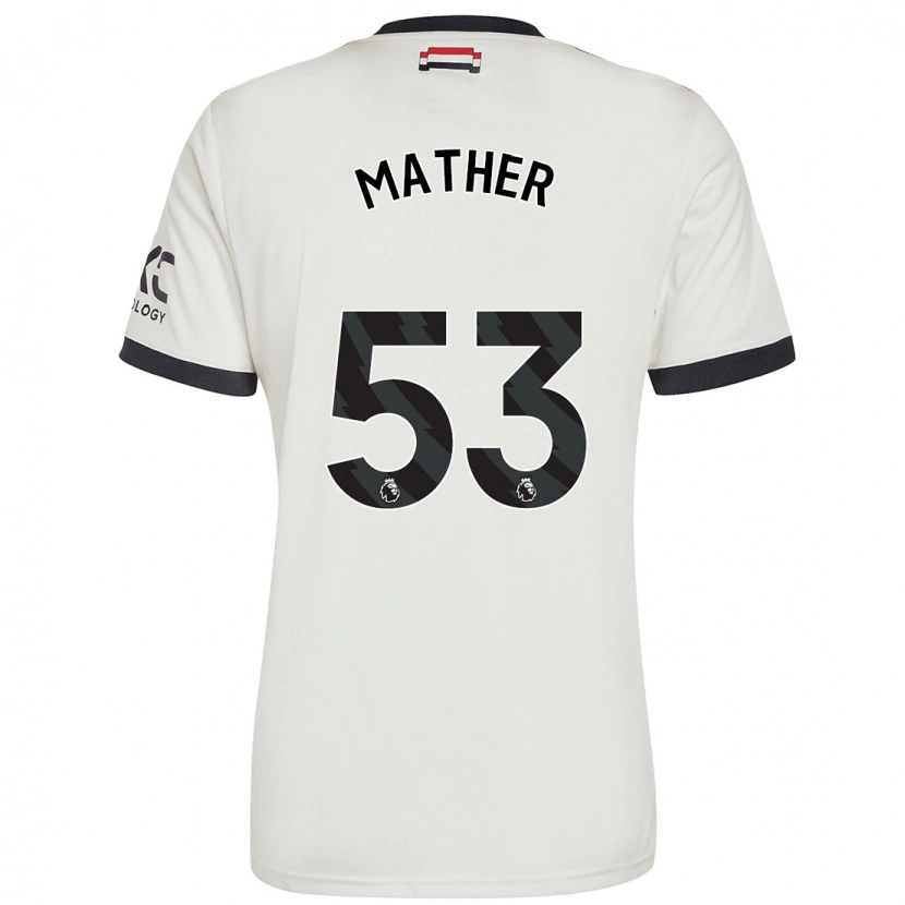 Danxen Mænd Sam Mather #53 Råhvid Tredje Sæt Spillertrøjer 2024/25 Trøje T-Shirt