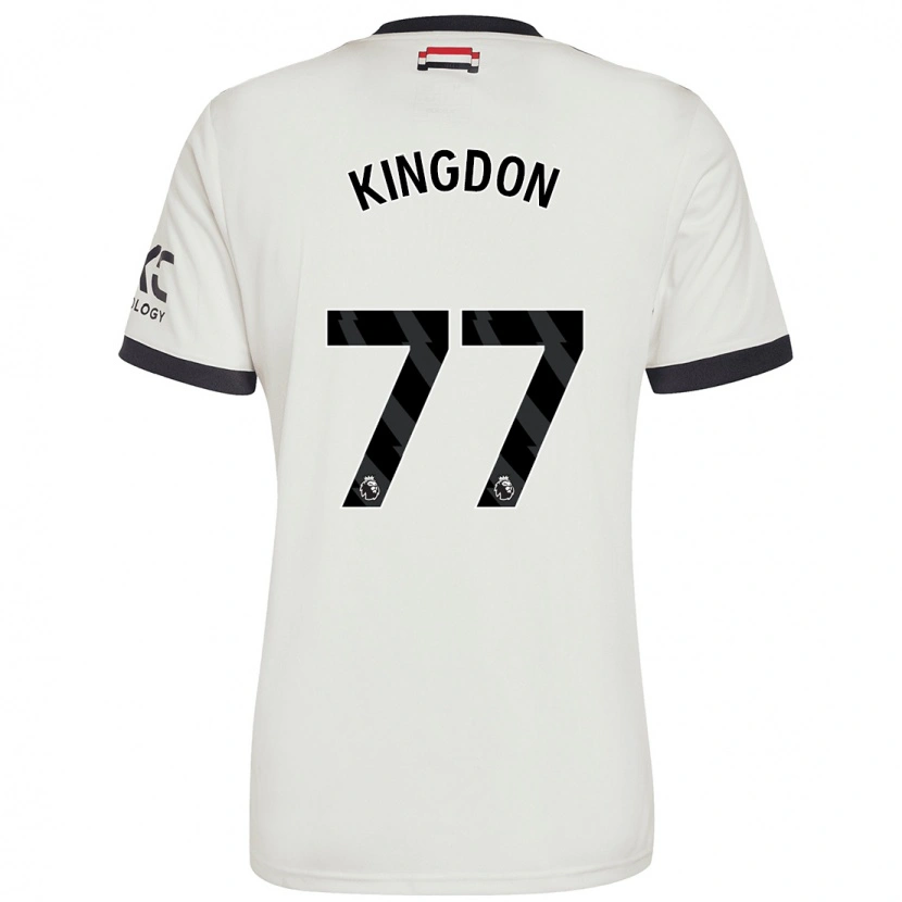 Danxen Mænd Jack Kingdon #77 Råhvid Tredje Sæt Spillertrøjer 2024/25 Trøje T-Shirt