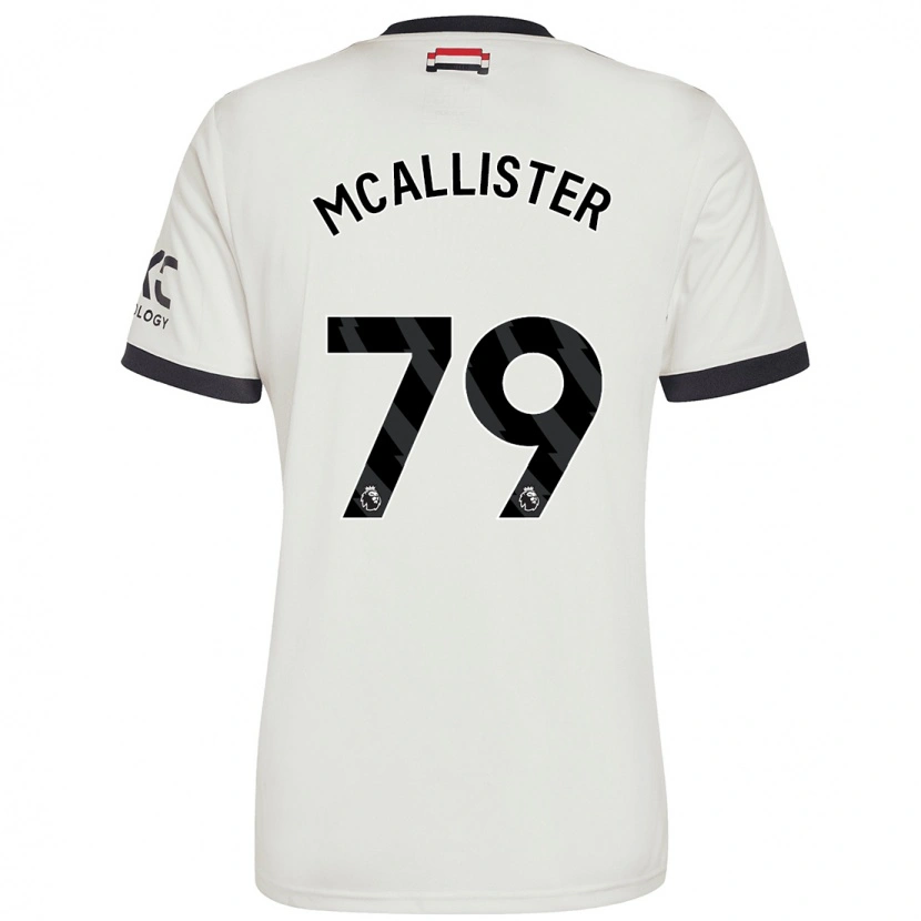 Danxen Mænd Finley Mcallister #79 Råhvid Tredje Sæt Spillertrøjer 2024/25 Trøje T-Shirt