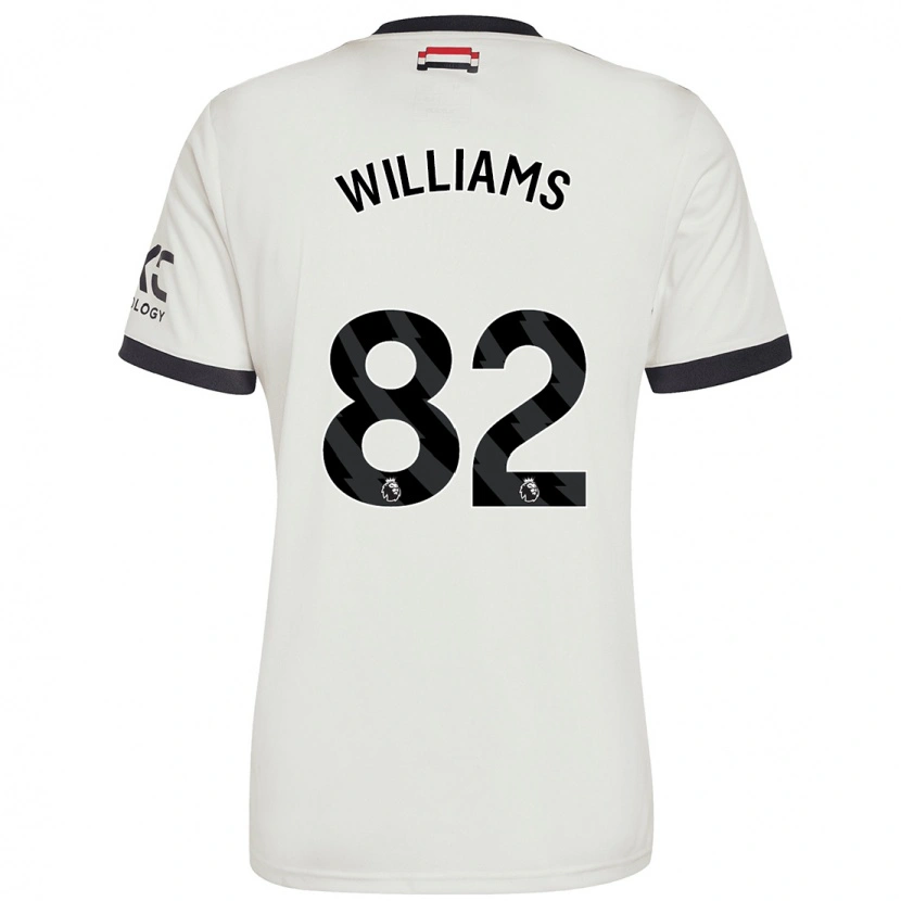 Danxen Mænd Ethan Williams #82 Råhvid Tredje Sæt Spillertrøjer 2024/25 Trøje T-Shirt
