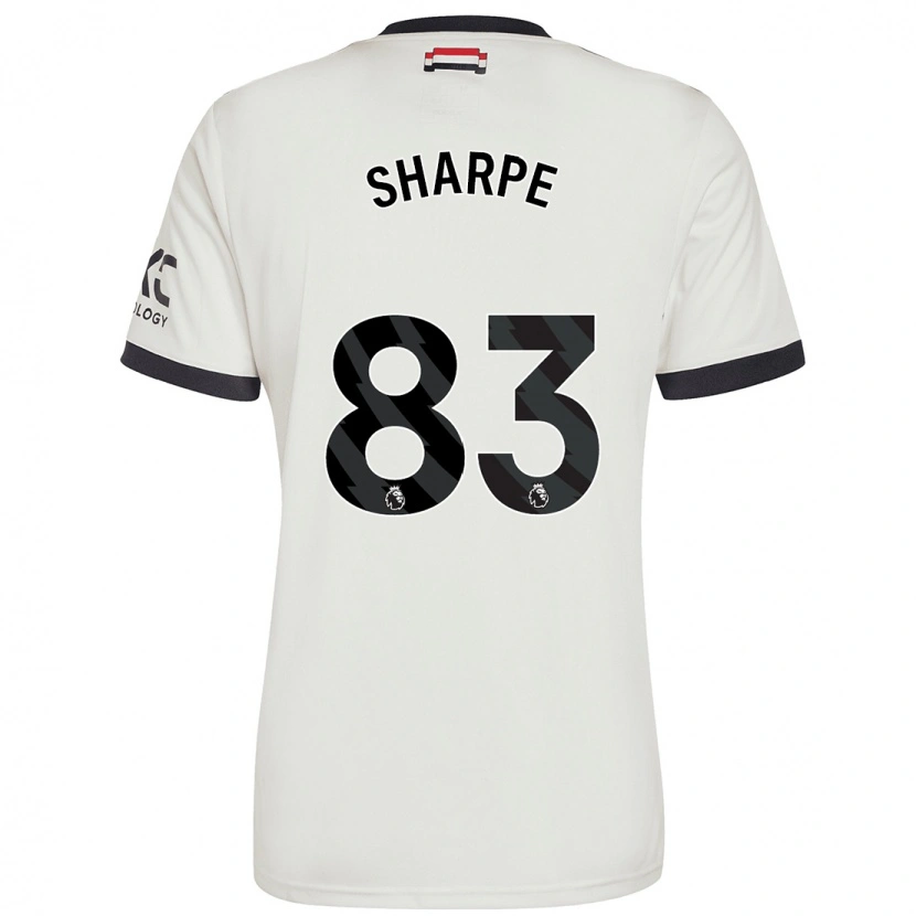 Danxen Mænd Malachi Sharpe #83 Råhvid Tredje Sæt Spillertrøjer 2024/25 Trøje T-Shirt