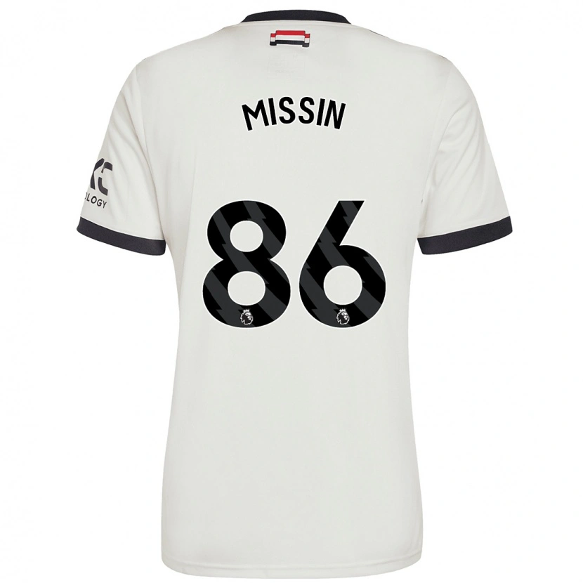 Danxen Mænd Ashton Missin #86 Råhvid Tredje Sæt Spillertrøjer 2024/25 Trøje T-Shirt