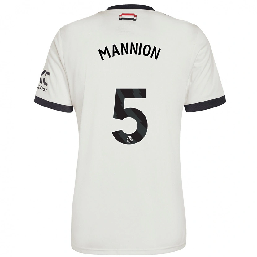 Danxen Mænd Aoife Mannion #5 Råhvid Tredje Sæt Spillertrøjer 2024/25 Trøje T-Shirt