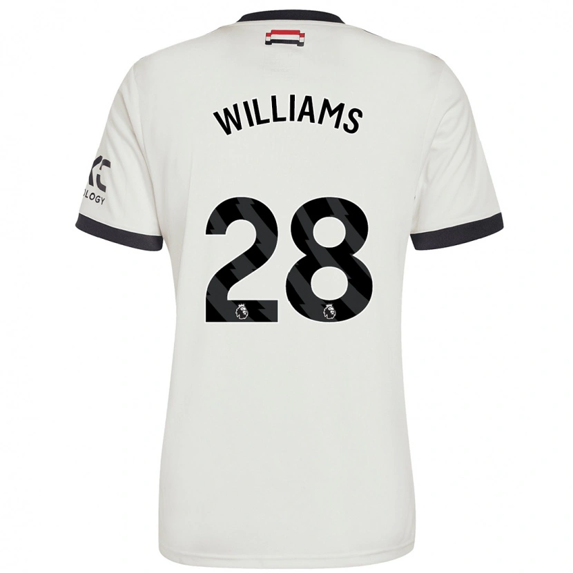 Danxen Mænd Rachel Williams #28 Råhvid Tredje Sæt Spillertrøjer 2024/25 Trøje T-Shirt
