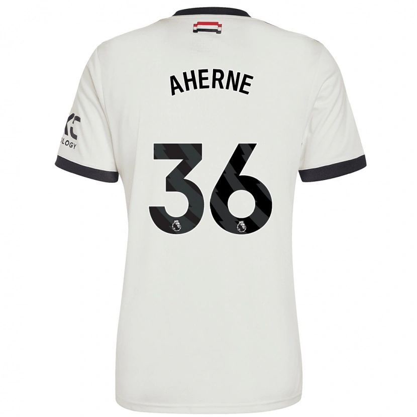 Danxen Mænd Alyssa Aherne #36 Råhvid Tredje Sæt Spillertrøjer 2024/25 Trøje T-Shirt