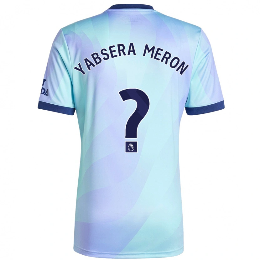 Danxen Mænd Yabsera Meron #0 Aqua Tredje Sæt Spillertrøjer 2024/25 Trøje T-Shirt