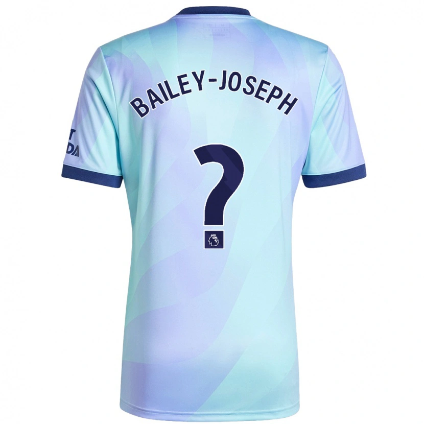 Danxen Mænd Brando Bailey-Joseph #0 Aqua Tredje Sæt Spillertrøjer 2024/25 Trøje T-Shirt