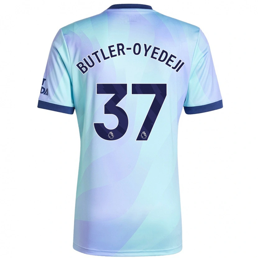 Danxen Mænd Nathan Butler-Oyedeji #37 Aqua Tredje Sæt Spillertrøjer 2024/25 Trøje T-Shirt