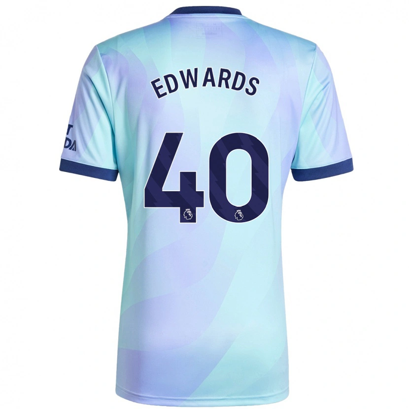 Danxen Mænd Khayon Edwards #40 Aqua Tredje Sæt Spillertrøjer 2024/25 Trøje T-Shirt