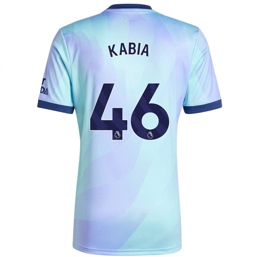 Danxen Mænd Ismeal Kabia #46 Aqua Tredje Sæt Spillertrøjer 2024/25 Trøje T-Shirt