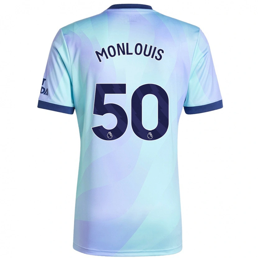 Danxen Mænd Zane Monlouis #50 Aqua Tredje Sæt Spillertrøjer 2024/25 Trøje T-Shirt