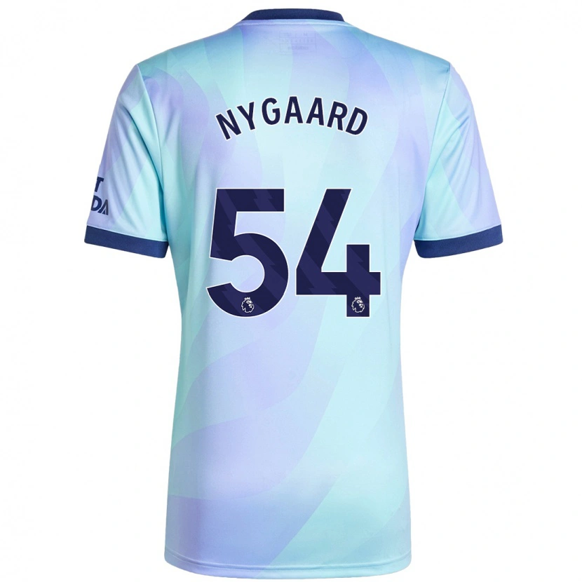 Danxen Mænd Lucas Nygaard #54 Aqua Tredje Sæt Spillertrøjer 2024/25 Trøje T-Shirt