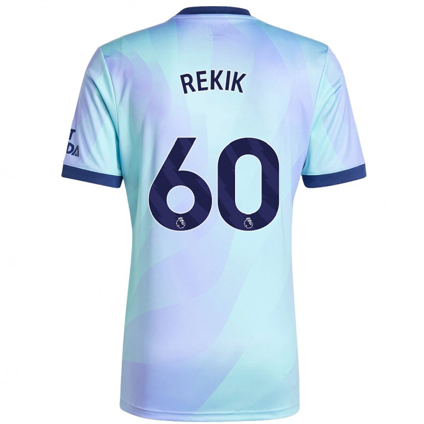 Danxen Mænd Omar Rekik #60 Aqua Tredje Sæt Spillertrøjer 2024/25 Trøje T-Shirt