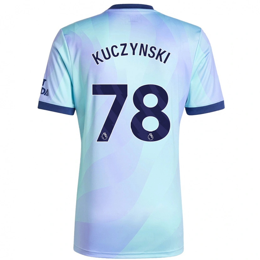 Danxen Mænd Max Kuczynski #78 Aqua Tredje Sæt Spillertrøjer 2024/25 Trøje T-Shirt