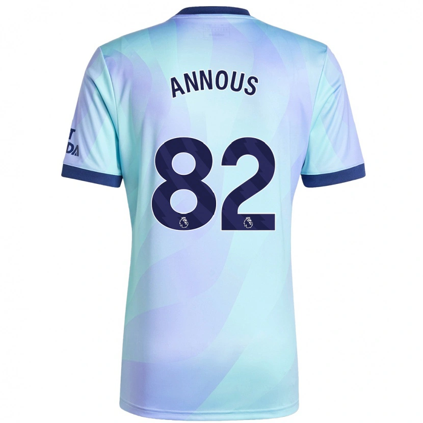 Danxen Mænd Andre Annous #82 Aqua Tredje Sæt Spillertrøjer 2024/25 Trøje T-Shirt