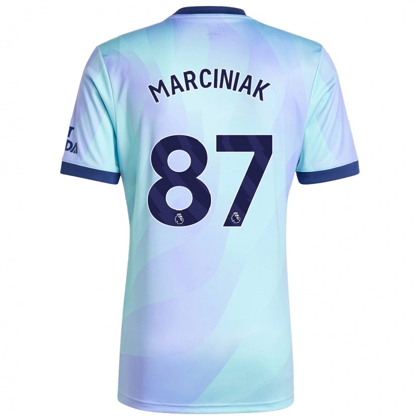 Danxen Mænd Alex Marciniak #87 Aqua Tredje Sæt Spillertrøjer 2024/25 Trøje T-Shirt