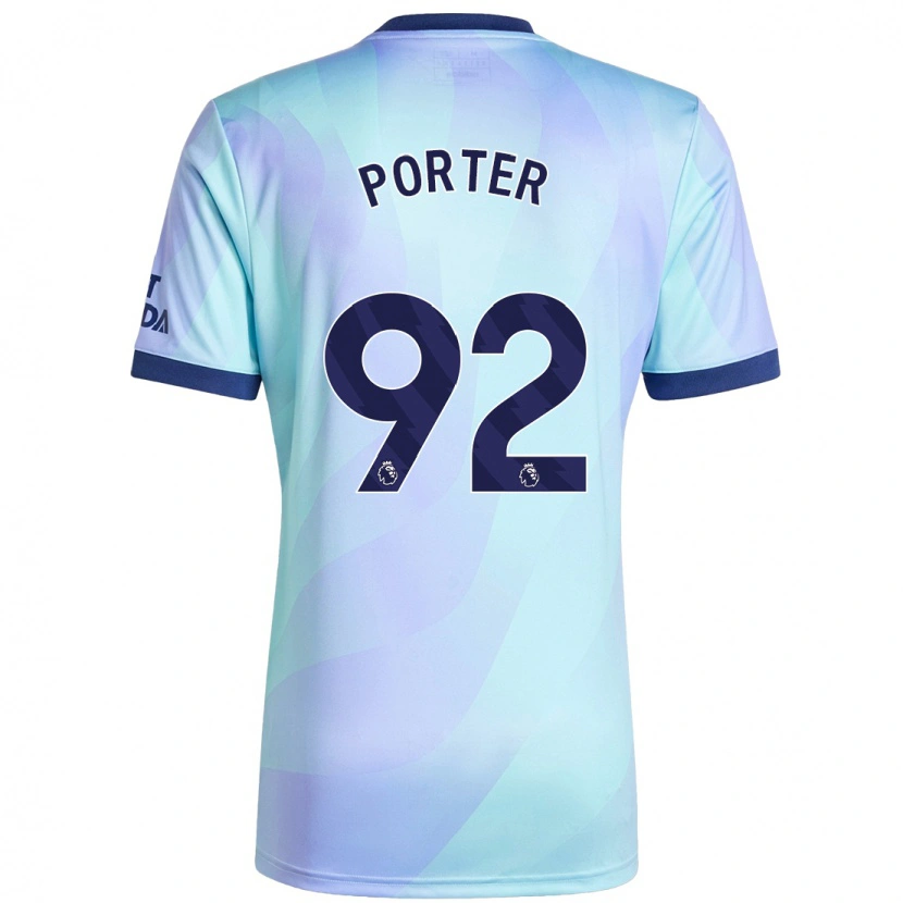 Danxen Mænd Jack Porter #92 Aqua Tredje Sæt Spillertrøjer 2024/25 Trøje T-Shirt