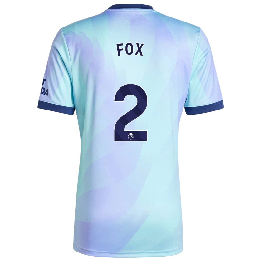 Danxen Mænd Emily Fox #2 Aqua Tredje Sæt Spillertrøjer 2024/25 Trøje T-Shirt