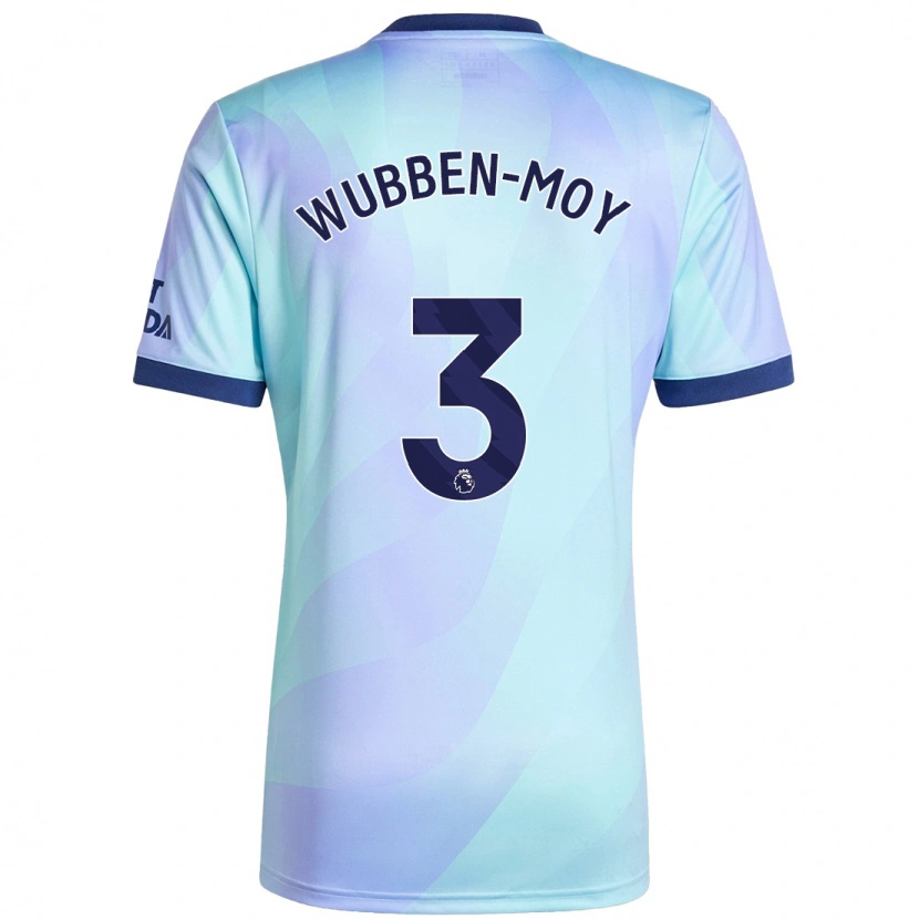 Danxen Mænd Lotte Wubben-Moy #3 Aqua Tredje Sæt Spillertrøjer 2024/25 Trøje T-Shirt