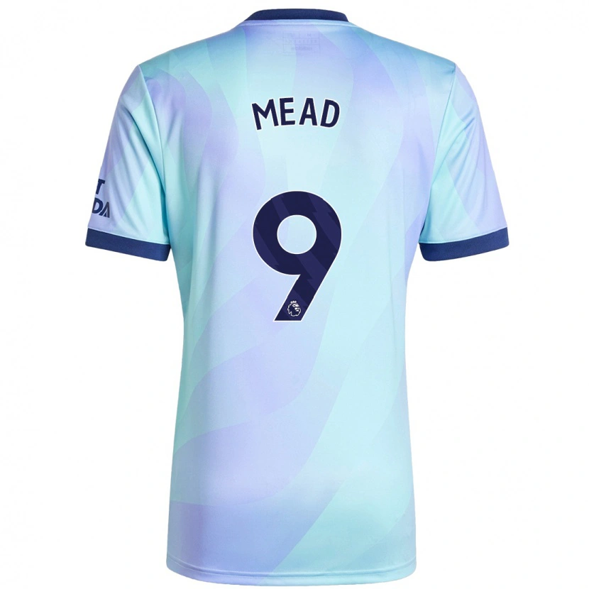 Danxen Mænd Beth Mead #9 Aqua Tredje Sæt Spillertrøjer 2024/25 Trøje T-Shirt