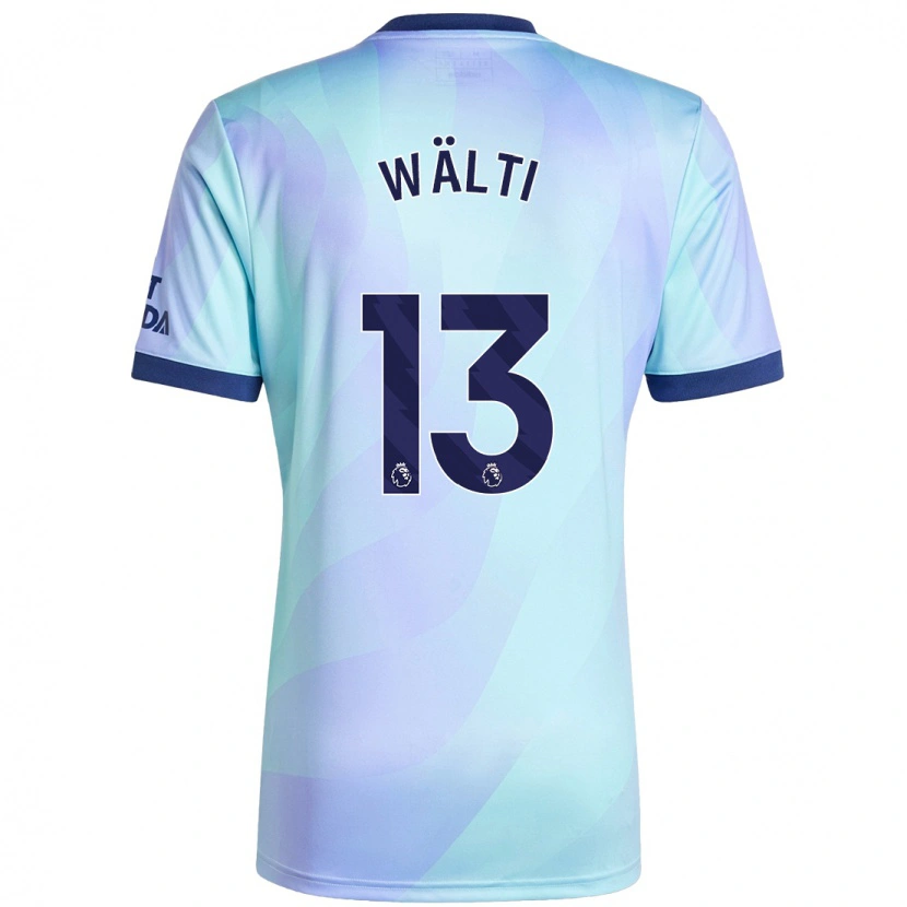 Danxen Mænd Lia Wälti #13 Aqua Tredje Sæt Spillertrøjer 2024/25 Trøje T-Shirt