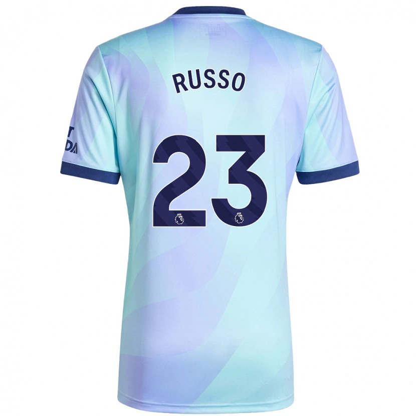 Danxen Mænd Alessia Russo #23 Aqua Tredje Sæt Spillertrøjer 2024/25 Trøje T-Shirt
